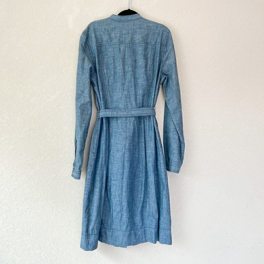 Tory Burch Chambray Shirt Dress, Size 2 - Picture 6 of 8
